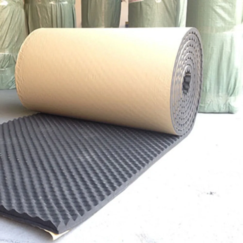 

100x50cm Car Sound Deadener Acoustic Foam Noise Insulation Mat Kids Room Wall Studio Sound-Proof Dampening Sticker