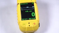 portable combustible gas leak detector toxic gas detector with time and date display