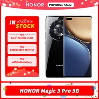 DHL FREE HONOR Magic Pro Mobile Phone 6 76 120Hz OLED Flexible Curved Screen Snapdragon 888Plus Octa Core 66W SuperCharge
