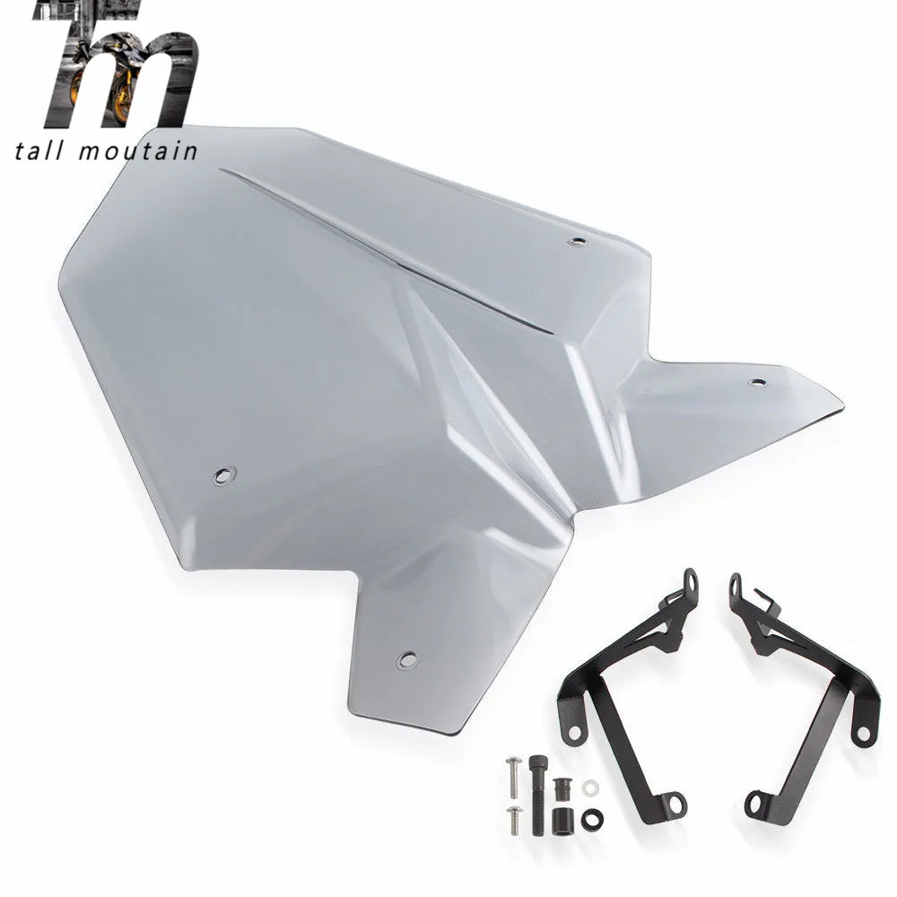 

Motorcycle Sports Windshield Flyscreen Visor Viser For KTM Duke 125 390 2017 2018 2019 Duke125 Duke 390 WindScreen Double Bubble