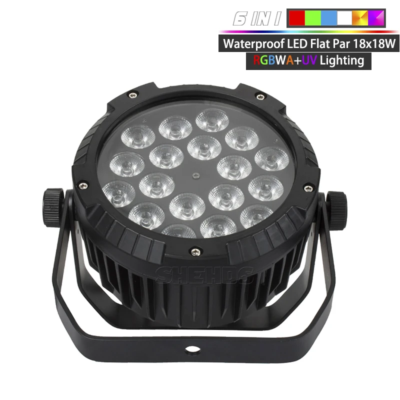 

SHEHDS 18x18 Вт 6in1 RGBWA УФ светодиодный светильник Par для сцены