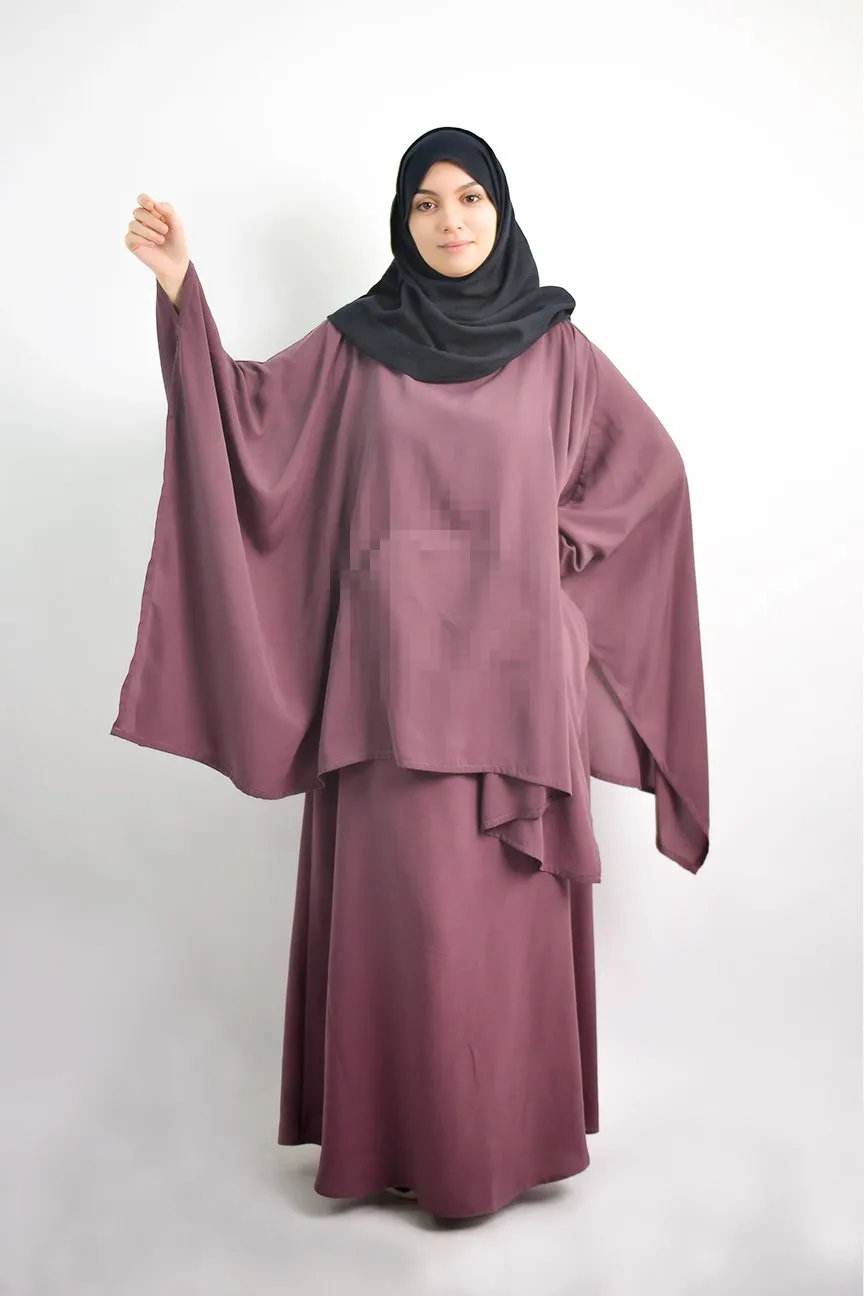 

Fashion Muslim Sets Prayer Wear Woman Sets Dress Full Cover Abaya Long Dresses Islam Jilbab Ramadan Djellaba Femme Robe Musulman