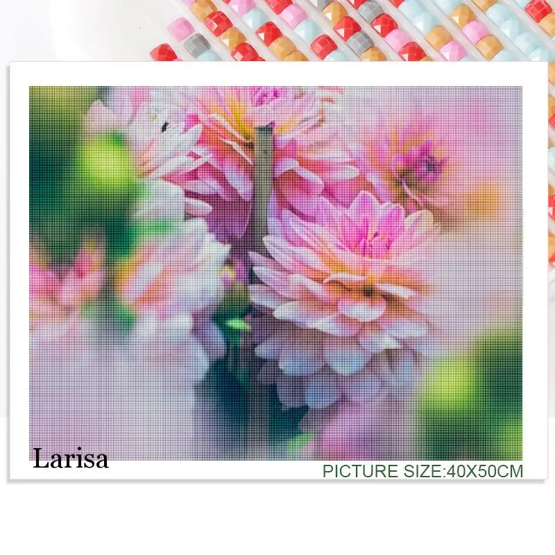 

Diamond Painting Beautiful Flowers Handmade Gift 5D Diy Embroidery Cross Stitch Square Round Diamond Home Decoration Wall Art