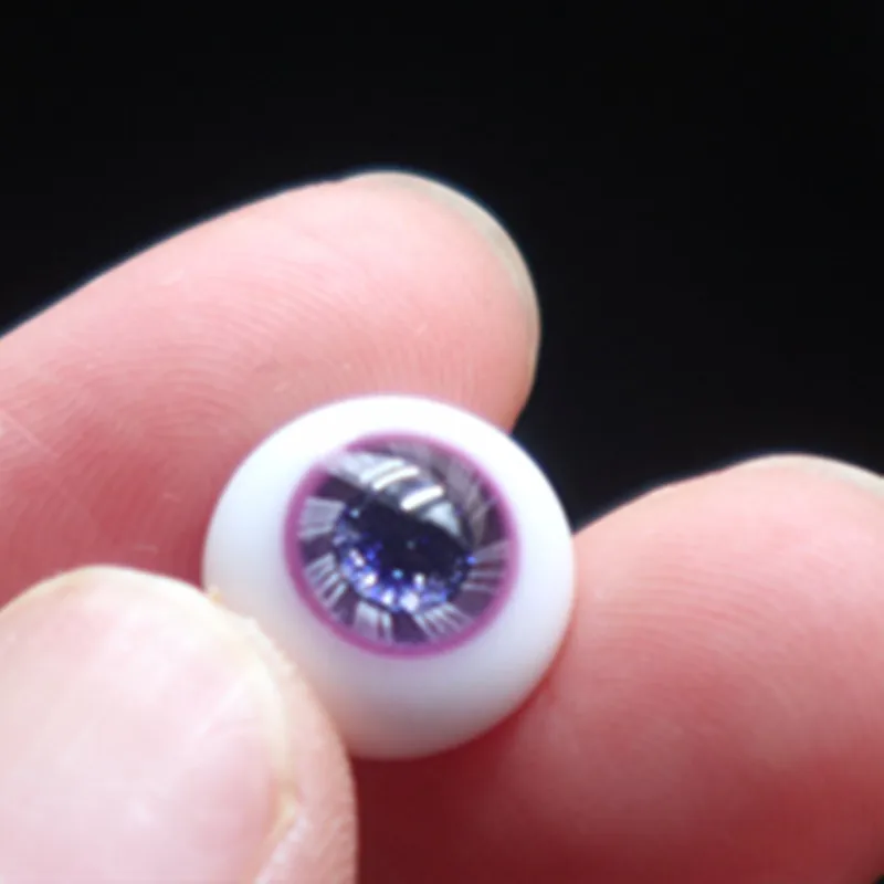 Кукольные глаза стеклянные 10 мм кукольные мини-глаза-зеленый фиолетовый |