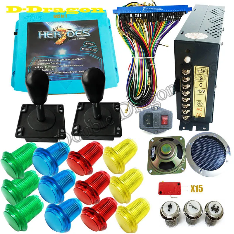 Выход Hero storm 3 CGA и VGA для LCD jamma arcade 645 в 1 игровая настольная плата комплект