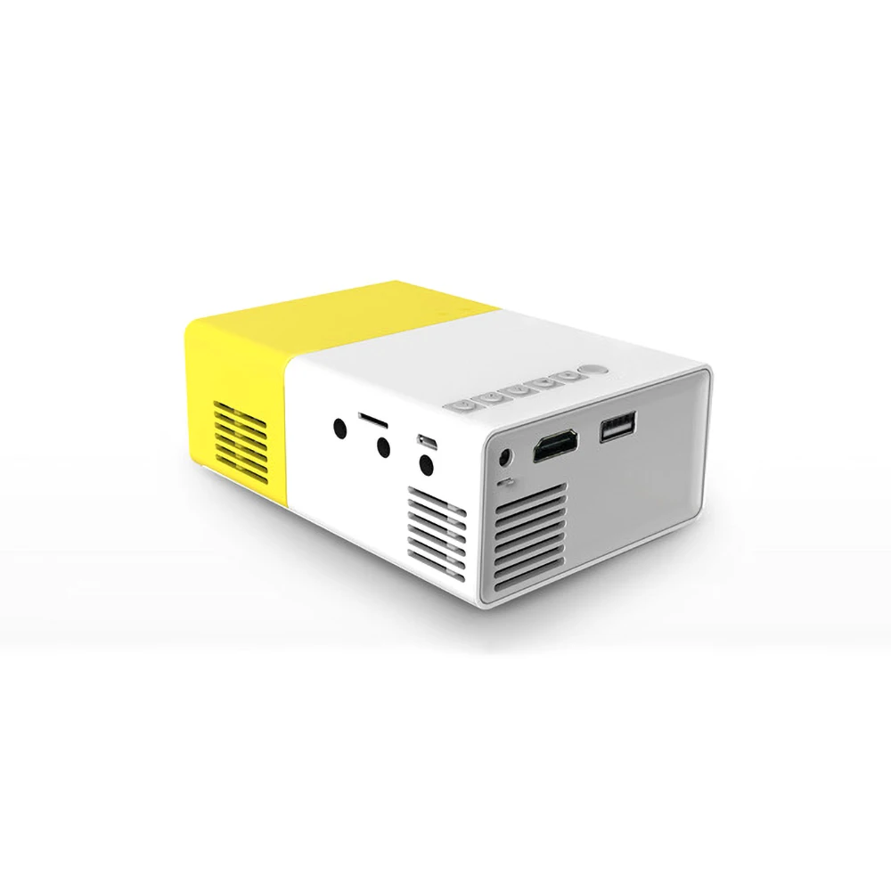 Светодиодный мини-проектор KEBIDU YG300 YG-300 ЖК-проектор 400-600LM 1080P видео 320x240 пикселей