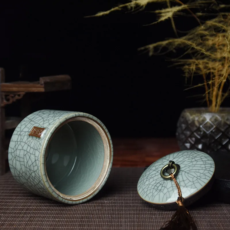 Герметичные чайные банки Longquan Celadon, упаковка для чая, портативная Чайная Коробка для путешествий, чайная банка, чайная баночка, резервуар для хранения