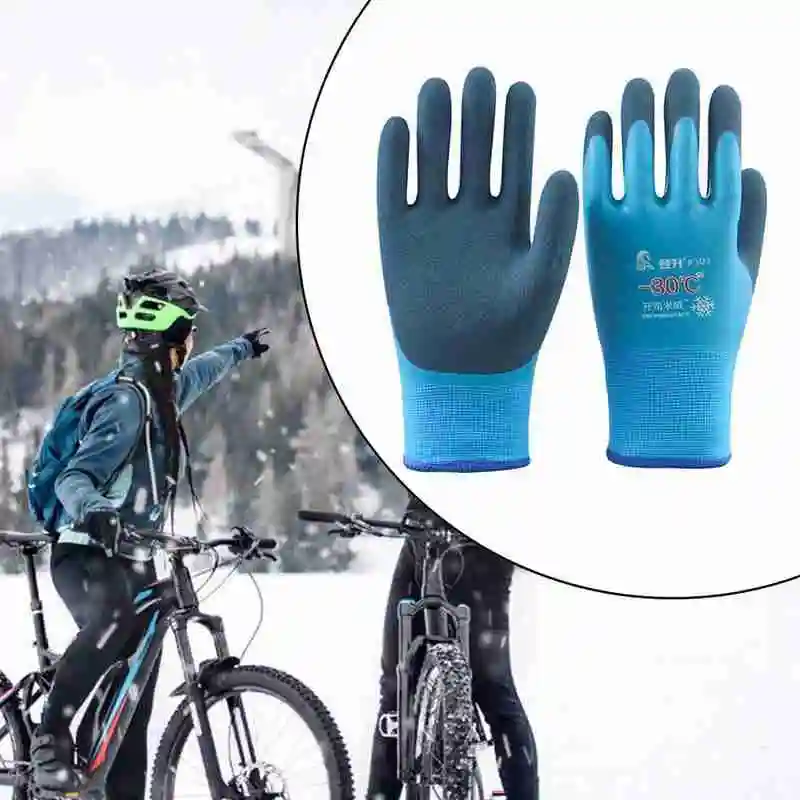 

Working Gloves Winter Fishing Gloves Durable High Quality All Waterproof Work For Winter Gloves Rubber Gloves M1G6