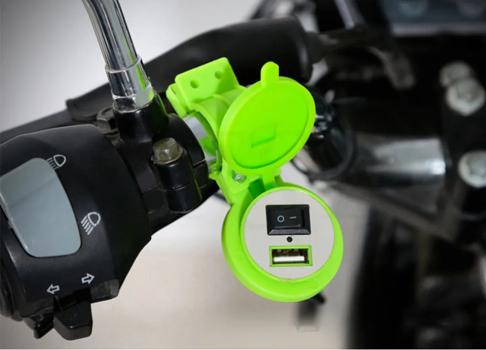 Автомобильное зарядное устройство USB для мотоцикла 12 24 В постоянного тока с