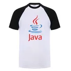 Модные футболки JAVA, мужские летние хлопковые футболки Java с коротким рукавом, мужские топы