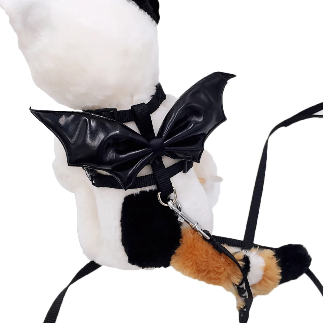 Small Dog Harness and Leash Set Bat Wing Pet Cat Vest with for Puppy Dogs Chihuahua Yorkies Halloween | Дом и сад
