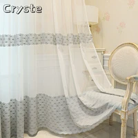 2022 translucent embroidery tulle simple and modern partition finished tulle for living dining room bedroom custom