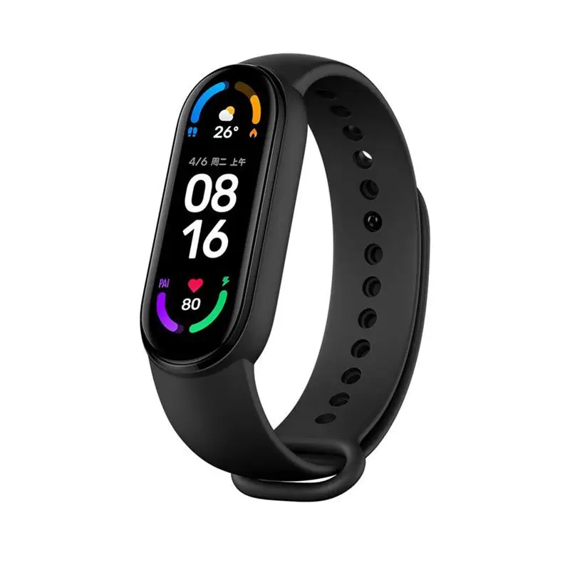 

Xiaomi Band 6 Package 1+7 Free Charger Replacement Wristband Heart Rate Fitness Tracker Bluetooth Smart Band Bracelet Mi band 6