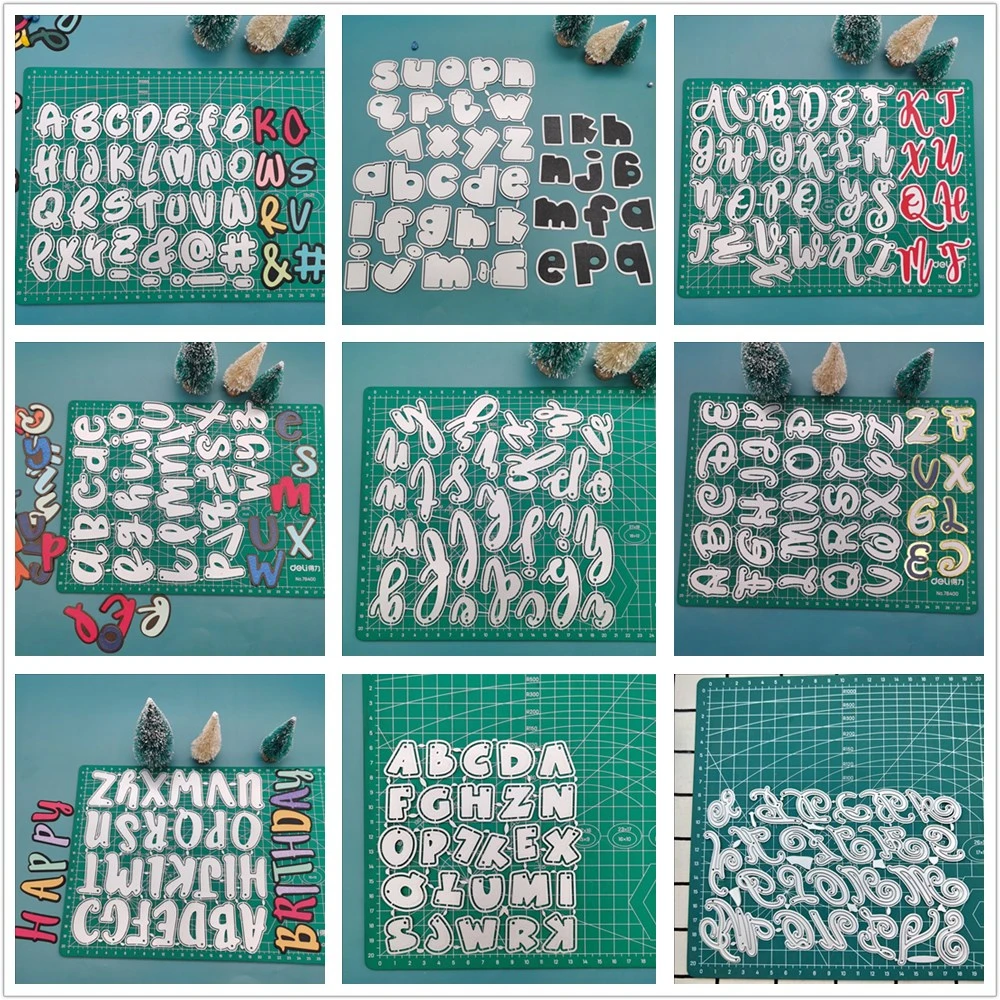 

Металлические штампы большого размера, 26 букв, для скрапбукинга, для изготовления свадебных открыток, для самостоятельного тиснения, шабло...