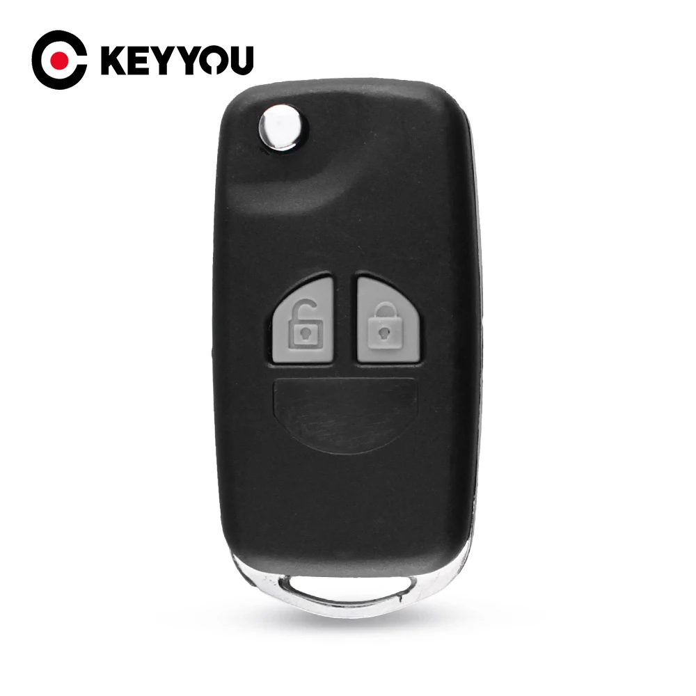 KEYYOU модифицированный складной флип-чехол для SUZUKI SX4 Swift 2 кнопки + кнопка |