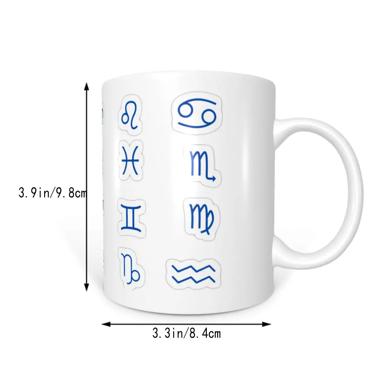 Тест-наклейка со знаками Зодиака пакеты наклеек 20(3) кружки милый кофе чай молока