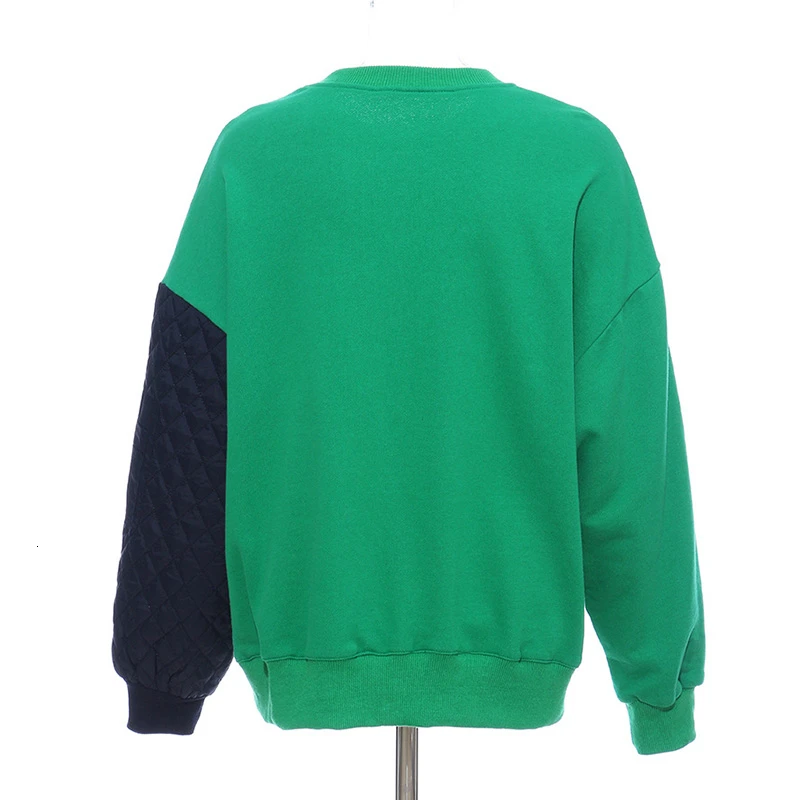 Женская Повседневная Толстовка TWOTWINSTYLE белая свободная толстовка с круглым