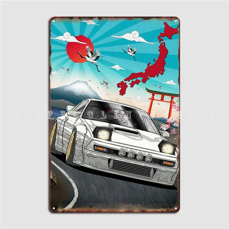

Jdm Mazda Rx7 Turbo Ii Metal Sign Custom Cinema Living Room Pub Garage Wall Decor Tin Sign Posters