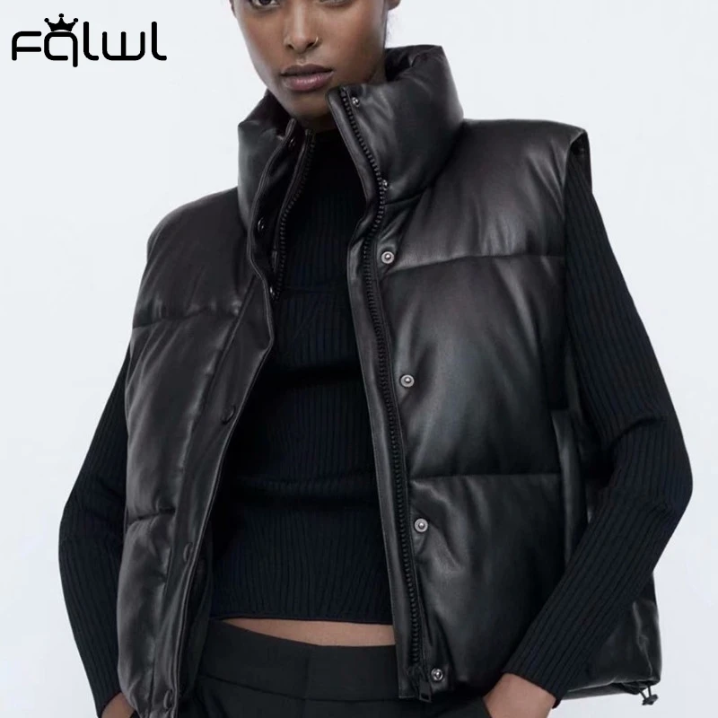 FQLWL зимняя водолазка пузырьковое пуховое пальто и куртки для женщин 2020 черный