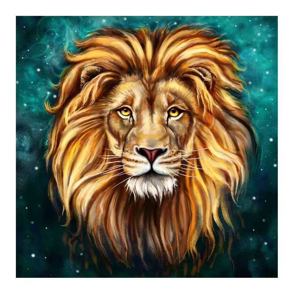 Животное Мужской лев алмазная картина круглая полная дрель новинка сделай сам