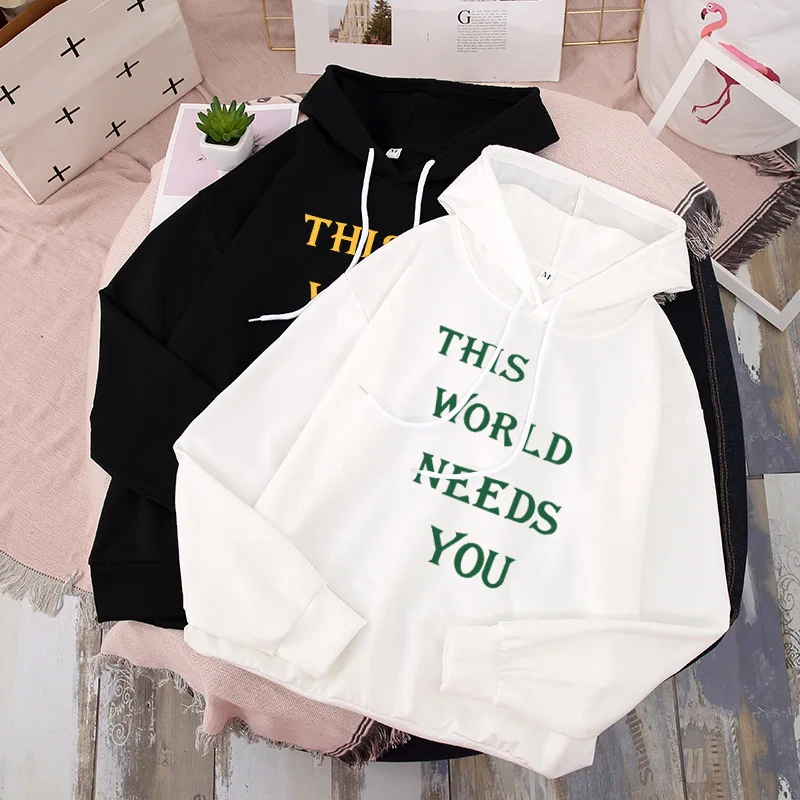 

Cotton Hoodies Sweatshirt Thicken Casual Winter Female Tops Pullover Warm 2021 Oversized Blouses ђди