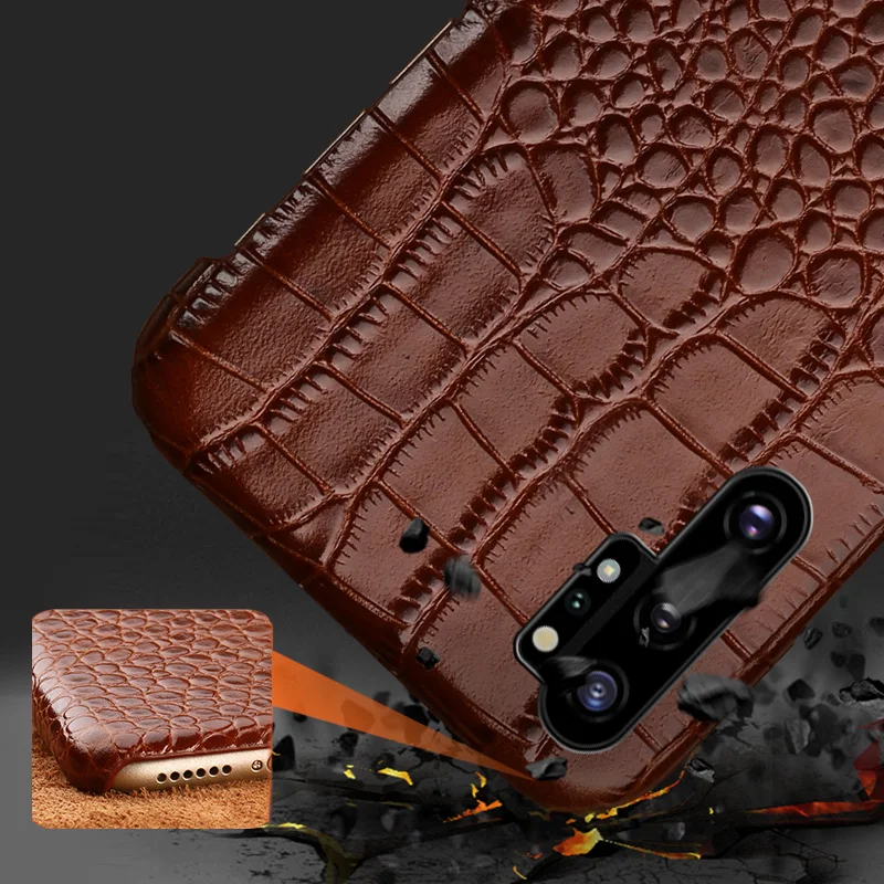 Leather case for Samsung galaxy Note 10 10plus 10+ Genuine leather shockproof fundas back cover samsung A50 a70 a40 a8 2018 | Мобильные
