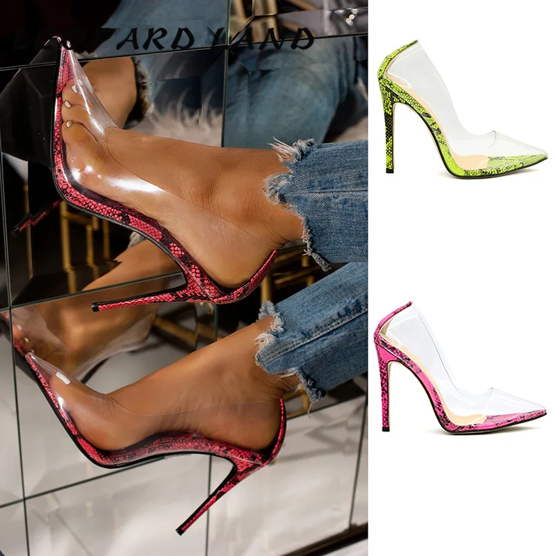 Леопардовые туфли на каблуке 11 5 см 2020 большие размеры женские высоком из