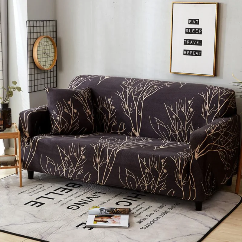 1/2/3/4 Seater Flower Flora Print Elastic Sofa Cover Universal Stretch Covers Living Room All-inclusive Towel F8568 | Дом и сад