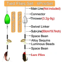 trout fishing ready tied flies set for fly bomb float rig for fly fishing normal rodreel fishing artificial lure fishing bait