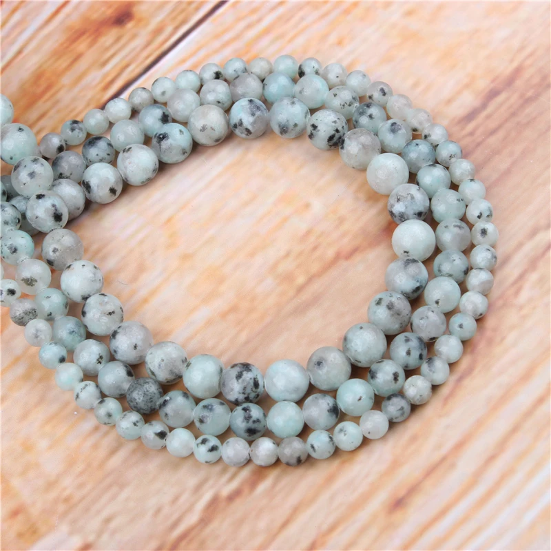 

4/6/8/10/12mm Tianshan Blue Natural Stone Beads Loose Stone Round Beads For DIY Jewelry Bracelet Necklace Make