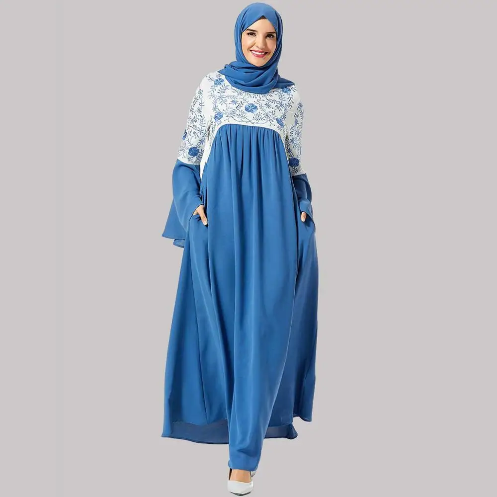 Макси платье размера плюс для женщин длинные платья с расклешенными рукавами