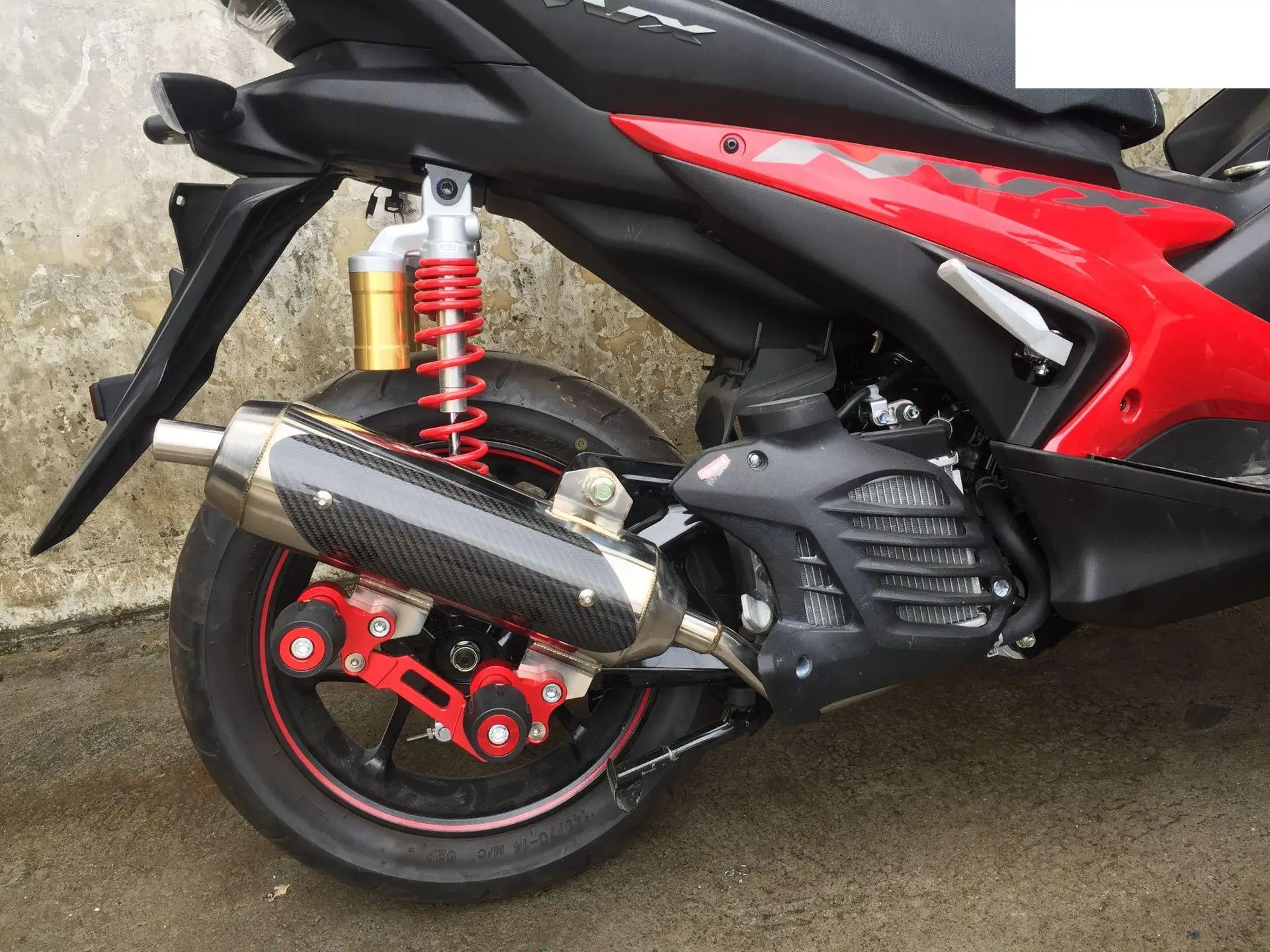 Для YAMAHA NVX 155 NVX155 Aerox155 Aerox глушитель выхлопной трубы мотоцикла нержавеющая сталь +