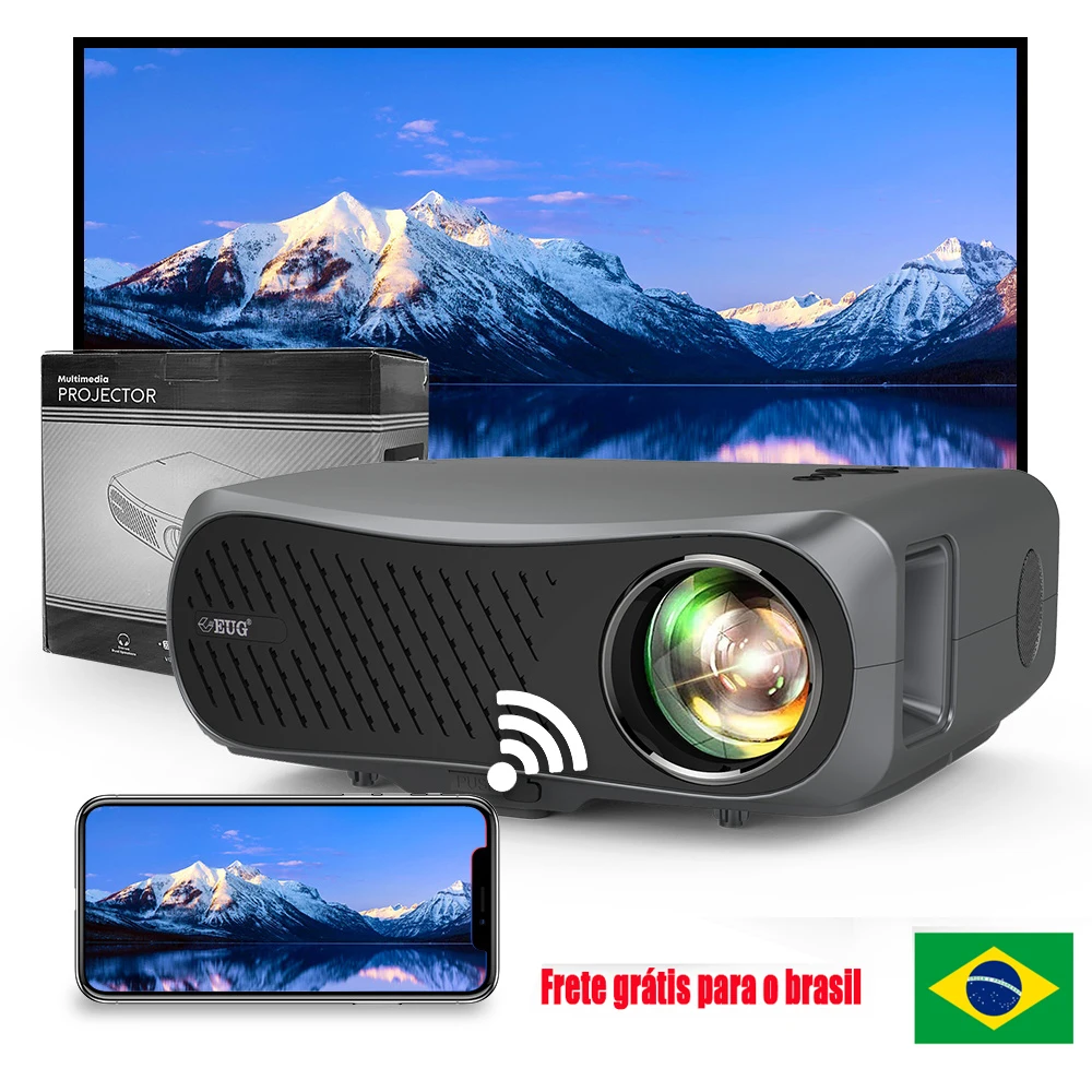 Домашний проектор 900DAB для домашнего кинотеатра светодиодное видео 7200 люмен