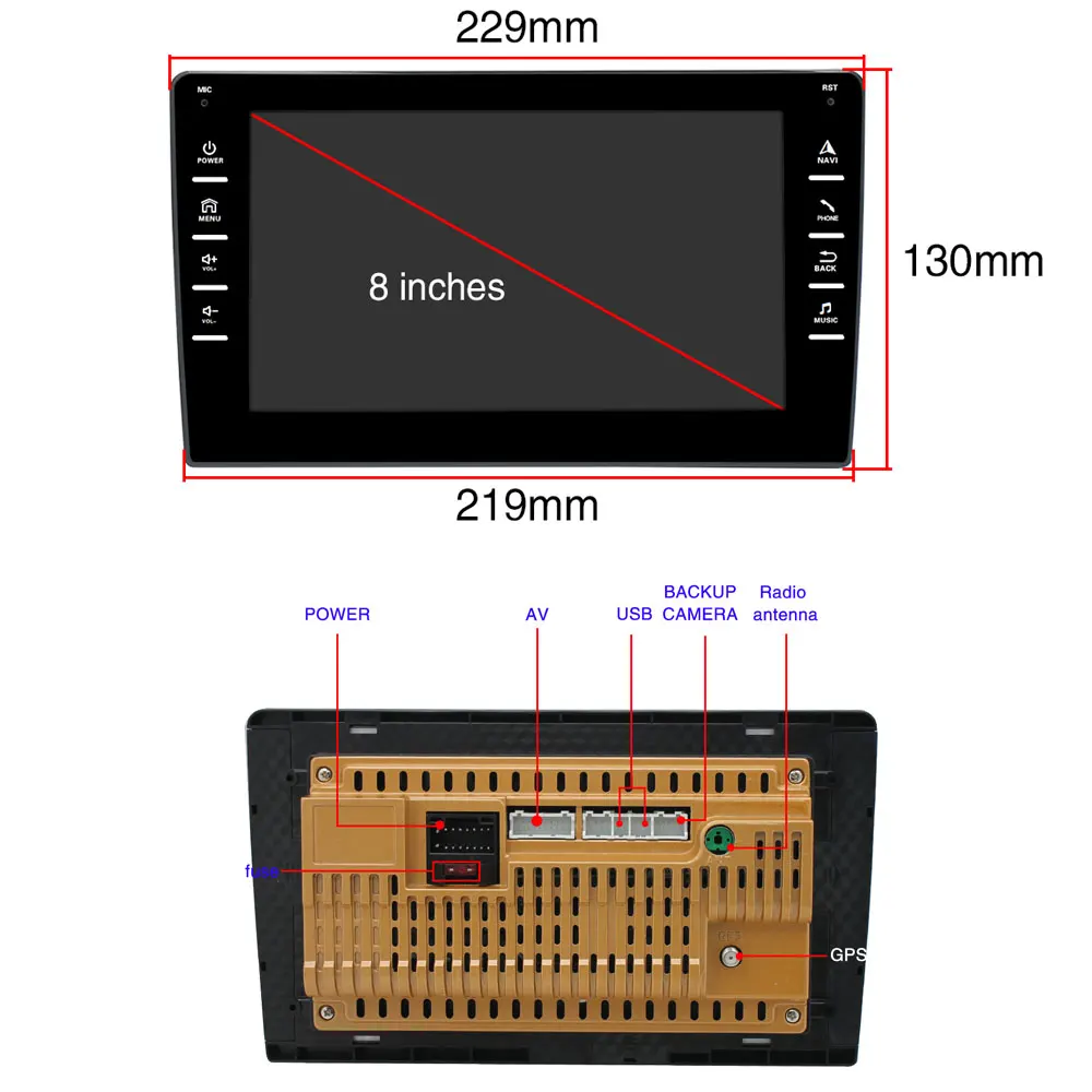 Автомагнитола ESSGOO Android 10 1 2 din Bluetooth 8 дюймов GPS | Автомобили и мотоциклы