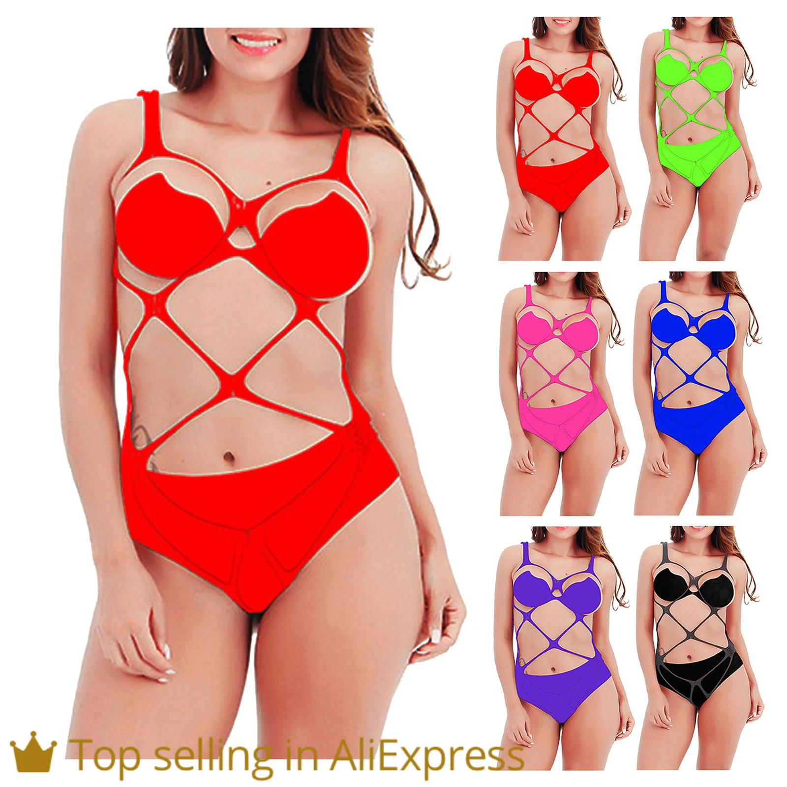 Нижнее белье женское сексуальное Сетчатое платье ажурная рыболовная сеть