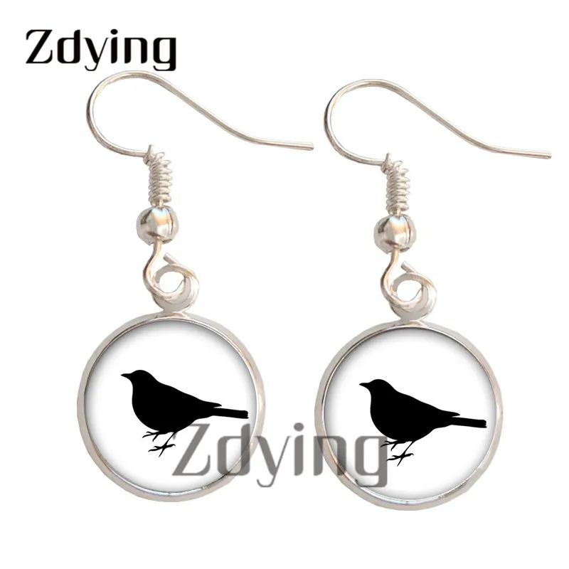 Серьги подвески с изображением животных птиц ежика лошади волка|Серьги-подвески|