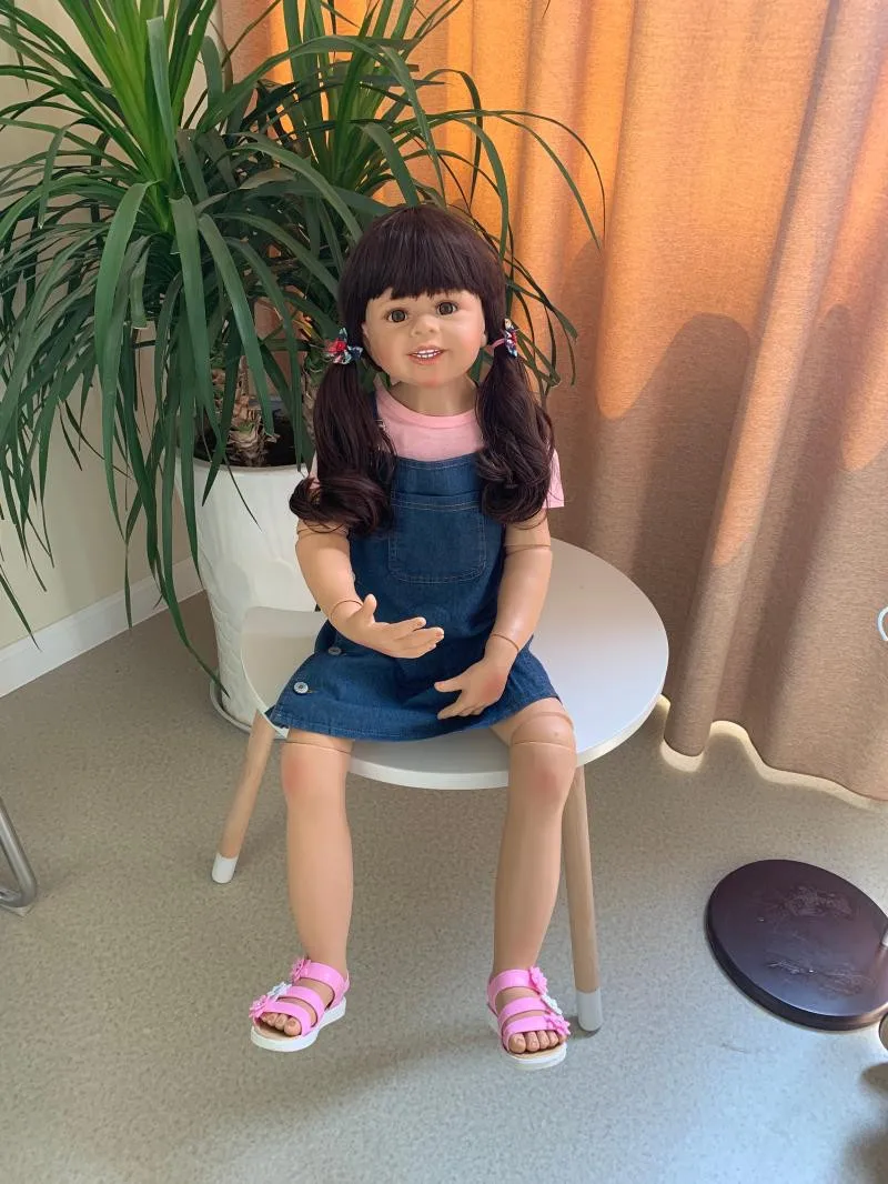 98 см Boneca Reborn Baby Doll игрушки реальная жизнь коэффициент Bebe Reborn Corpo De Silicone Inteiro Reborn для маленьких девочек реквизит для фотосессии Juguetes