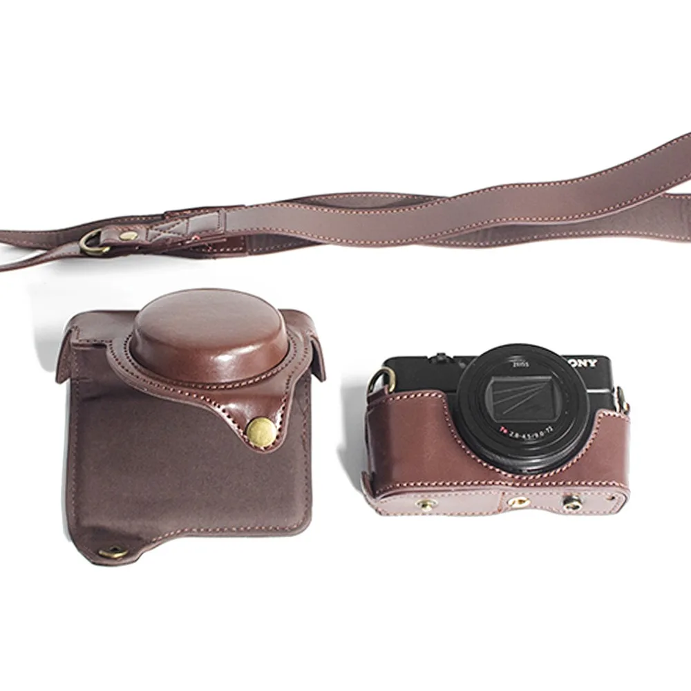 Искусственная кожа цифровая камера чехол сумка чехол для sony RX100VII M7 RX100VI M6 RX100V M5 RX100VA M5A RX100IV M4 RX100 III II я M3 M2