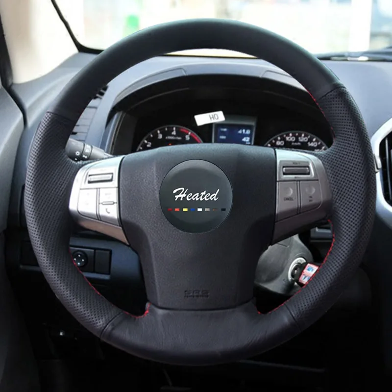 Оплетка на руль для isuzu dmax 2014 mu x volante del coche оплетка руль|steering wheel cover|wheel coveron the steering |