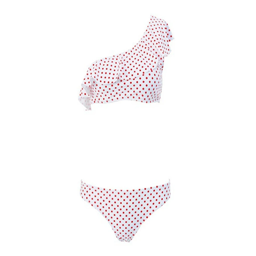 Бикини YICN женское на одно плечо пикантный Бразильский купальный костюм с