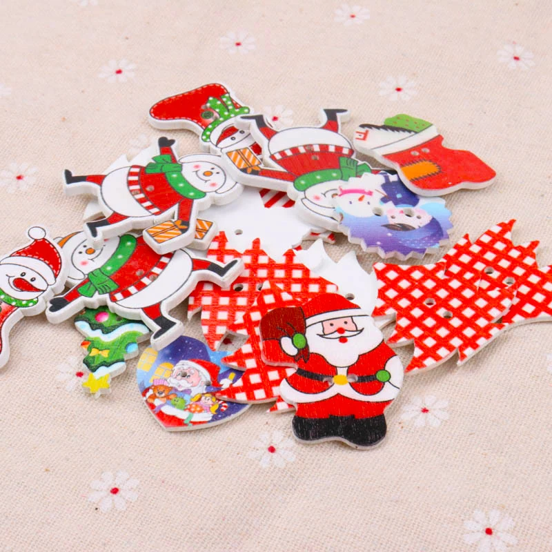 Смешанные деревянные Рождественские серии шаблонов для скрапбукинга рукоделия