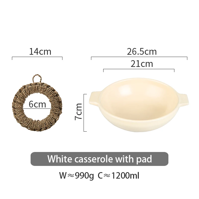 

Japanese-style 1.2L Creamic Soup Bowl With Potholder Heat Resistant Gas Stove Gas Safety Kitchen Noodle Bowls