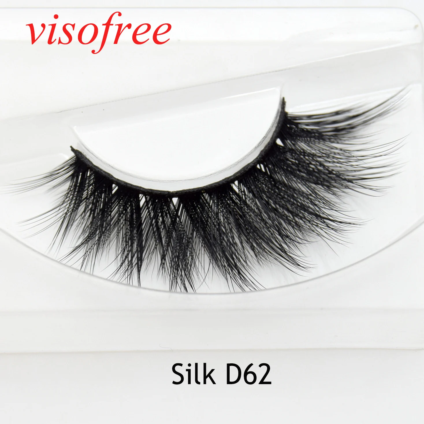 Visofree 30 Pairs/lot eyelashes wholesale hand made mink 3d hair lashes natural makeup tools Silk-D62 | Красота и здоровье