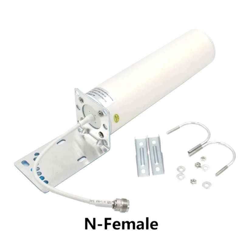4G LTE Outdoor 698-2700MHz 12dBi Wideband Omni External Barrel Antenna with Dual SMA Male Connector for Router | Мобильные телефоны