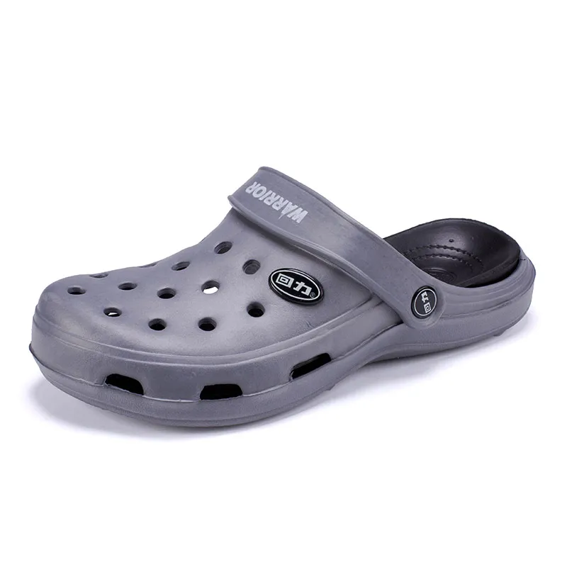 Шлепанцы мужские из ЭВА удобные сандалии без застежки дышащие для пляжа и сада