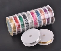 10 spools soft copper metal craft beading wire cord lot wholesale for jewelry