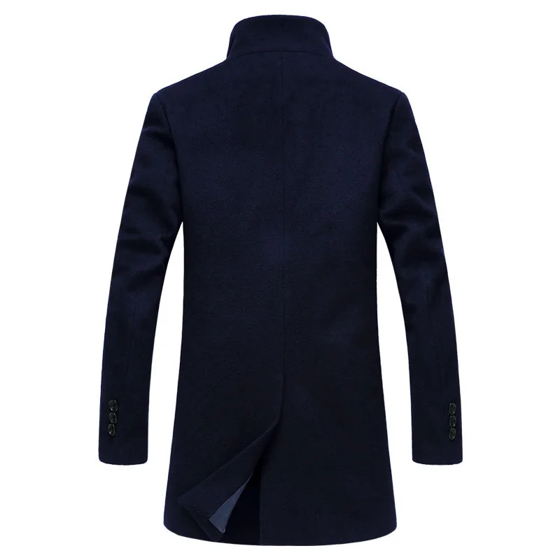 New Men's Woollen Overcoat Winter Male High Quality Business Casual Wool Pea Coats Men brand clothing Casaco Masculino BG1681