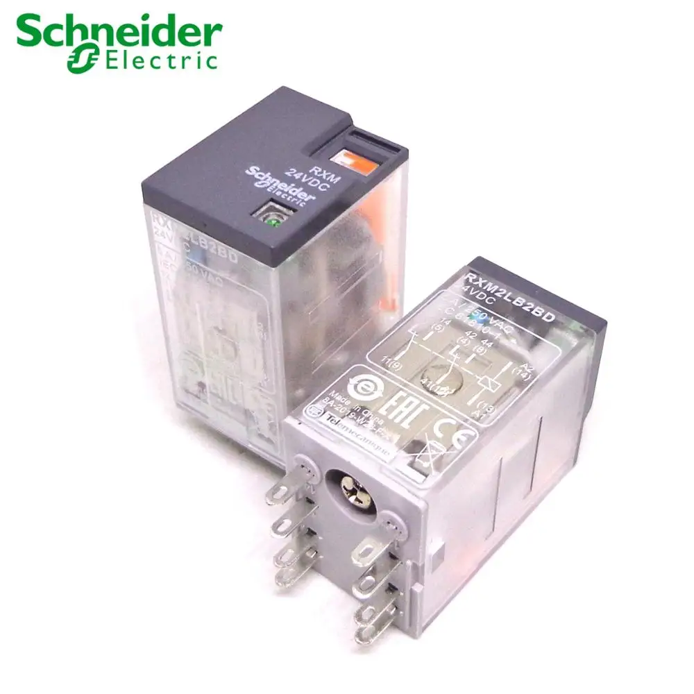 5 шт. реле Schneider RXM2LB2BD RXM2LB2P7 RXM2LB2B7 RXZE1M2C 2CO 5A 24VDC 24VAC 230VAC абсолютно и реле Schneider