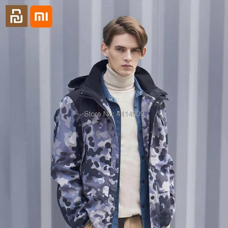 

Мужская стеганая куртка с капюшоном youpin, 3 цвета, зимняя стеганая ветрозащитная стеганая куртка