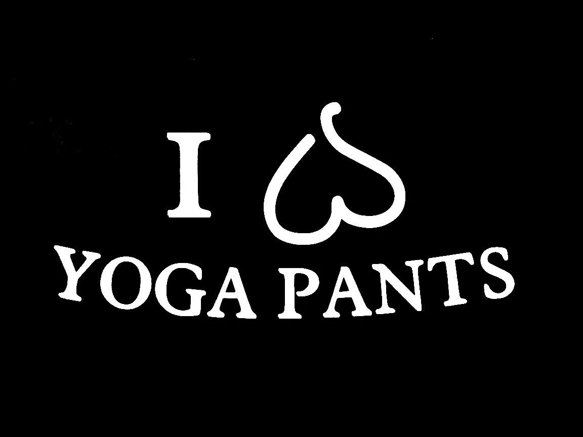 JL I LOVE штаны для йоги Забавный грязный виниловый стикер на окно наклейка () |